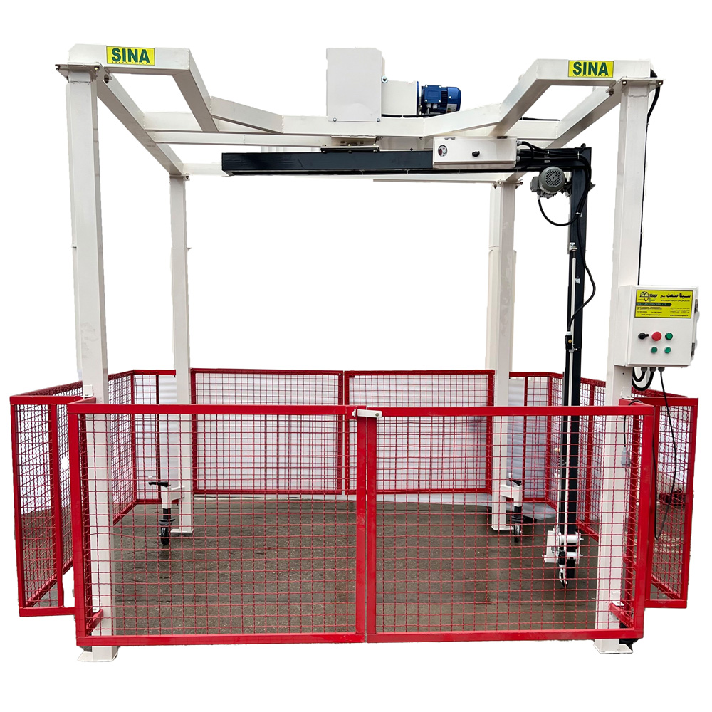 Pallet stretching machine